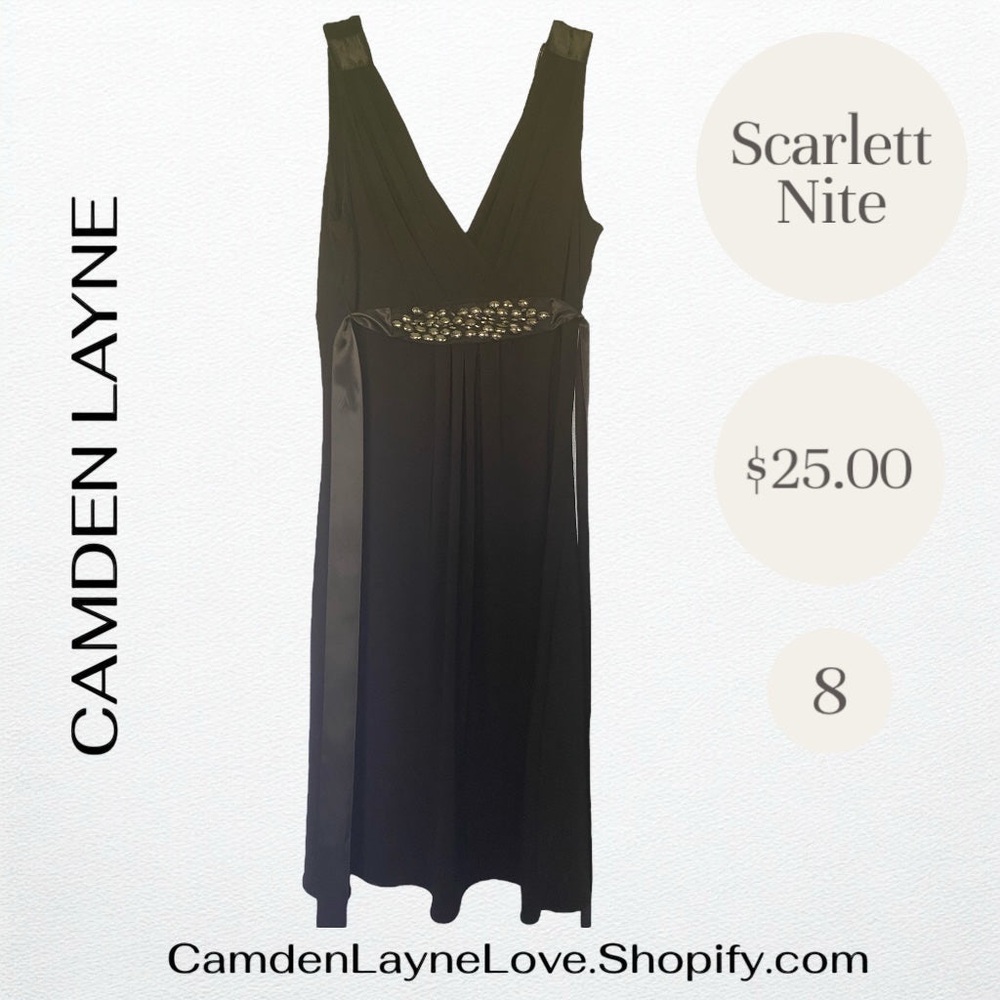 Scarlett Nite Black Sleeveless V-Neck Maxi Dress - Picture 2 of 5